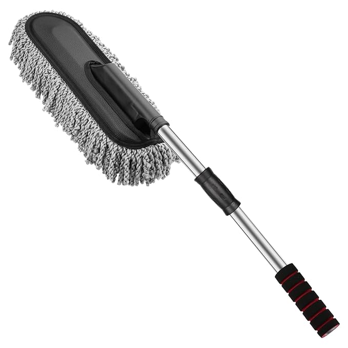 Microfiber Car Duster Brush with Extendable Handle
