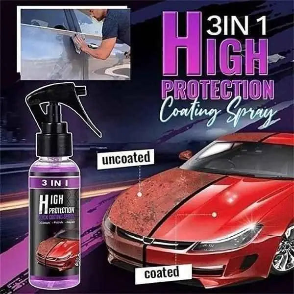 AI 3 in 1 High Protection Quick Car Ceramic Coating Spray 200ML (Pack of 2)