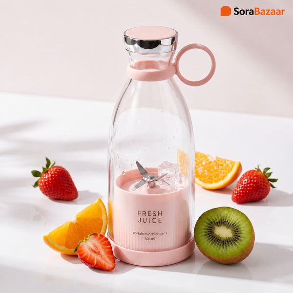 Portable Mini Juicer — USB Rechargeable Travel Blender for Smoothies & Shakes