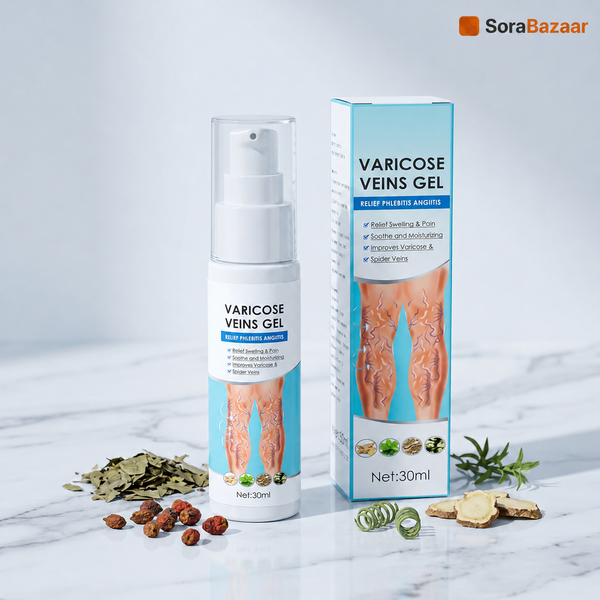 Herbal Varicose Veins Gel | Fast Relief for Leg Swelling, Vein Care & Tired Legs
