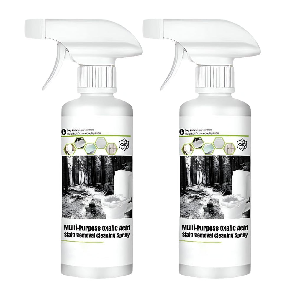 Oxalic Acid Toilet & Stain Cleaner Spray — Extra Strong Formula | Removes Yellow Stains, Rust & Scale | 200ml Pack of 2