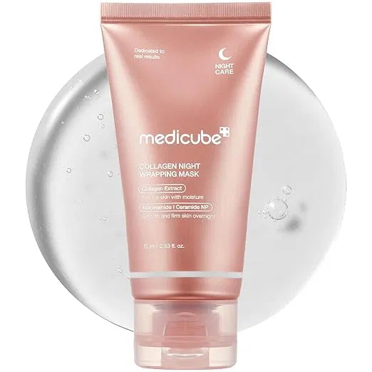 Medicube Collagen Overnight Wrapping Peel-Off Mask | Sleep-in Glow & Anti-Aging Face Mask for Soft, Bright Skin